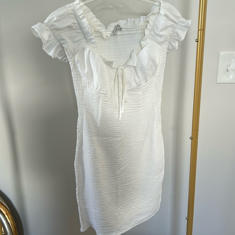 Love tree white mini dress